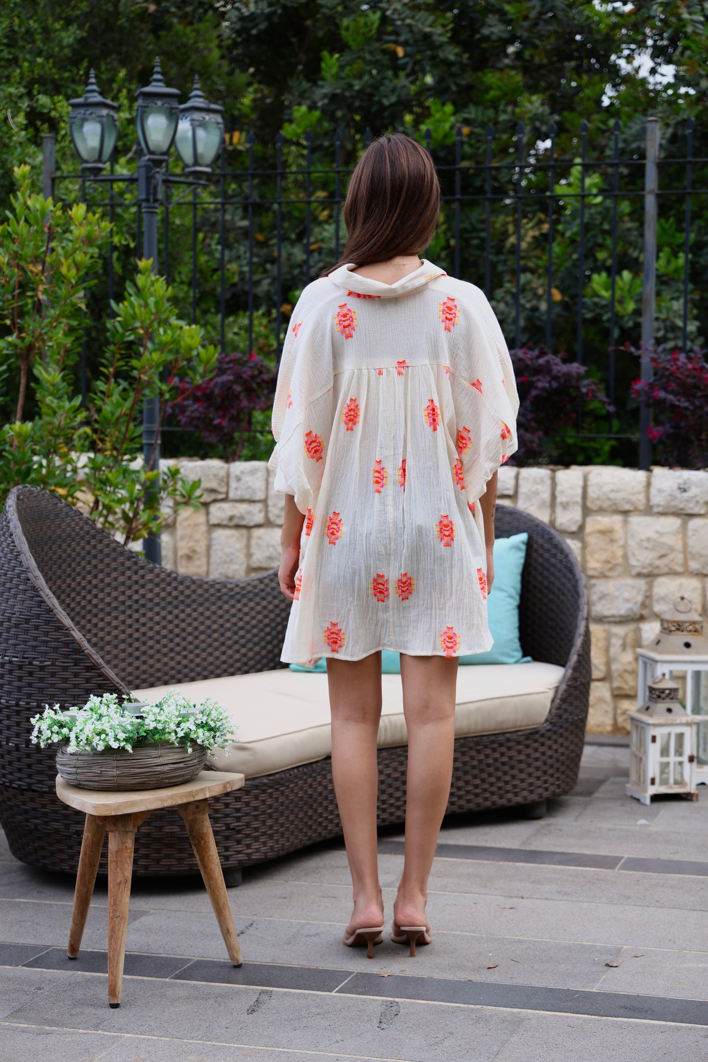 Embroidered Cotton Overshirt