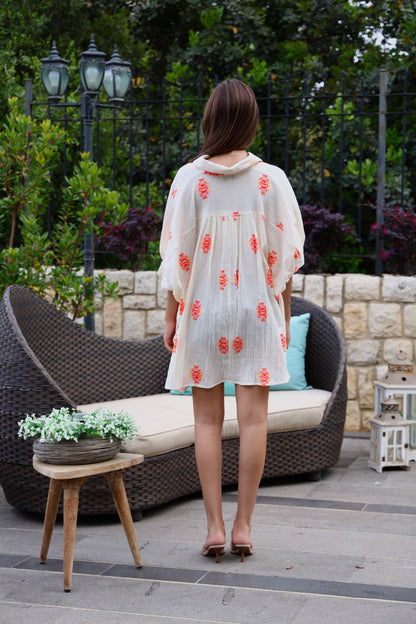 Embroidered Cotton Overshirt